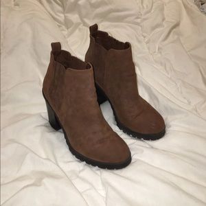 Sam & Libby Shoes - Sam & Libby combat booties tan suede 6.5 Sam & Libby Shoes - Sam & Libby combat booties tan suede 6.5